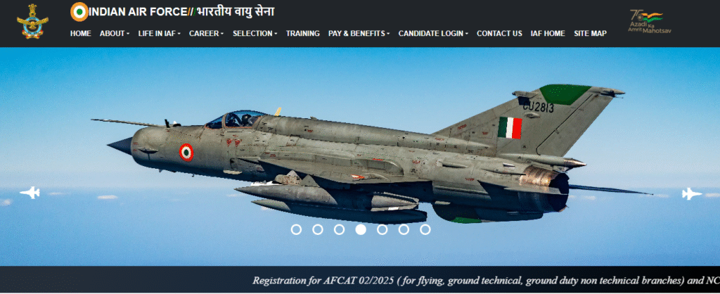 Indian Air Force AFCAT Online Form 2025