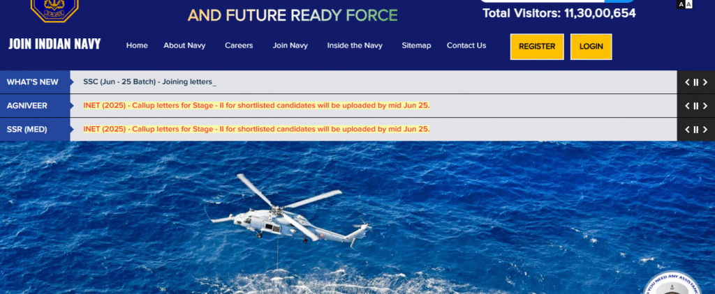 Indian Navy 10+2 B.Tech Cadet Entry January 2026 Online Form