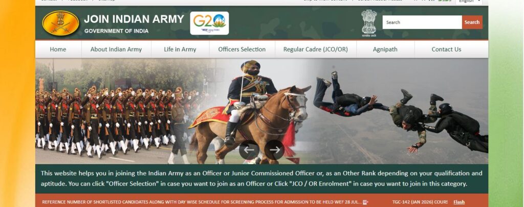 Indian Army 66th SSC Technical Women April 2026 Online Form